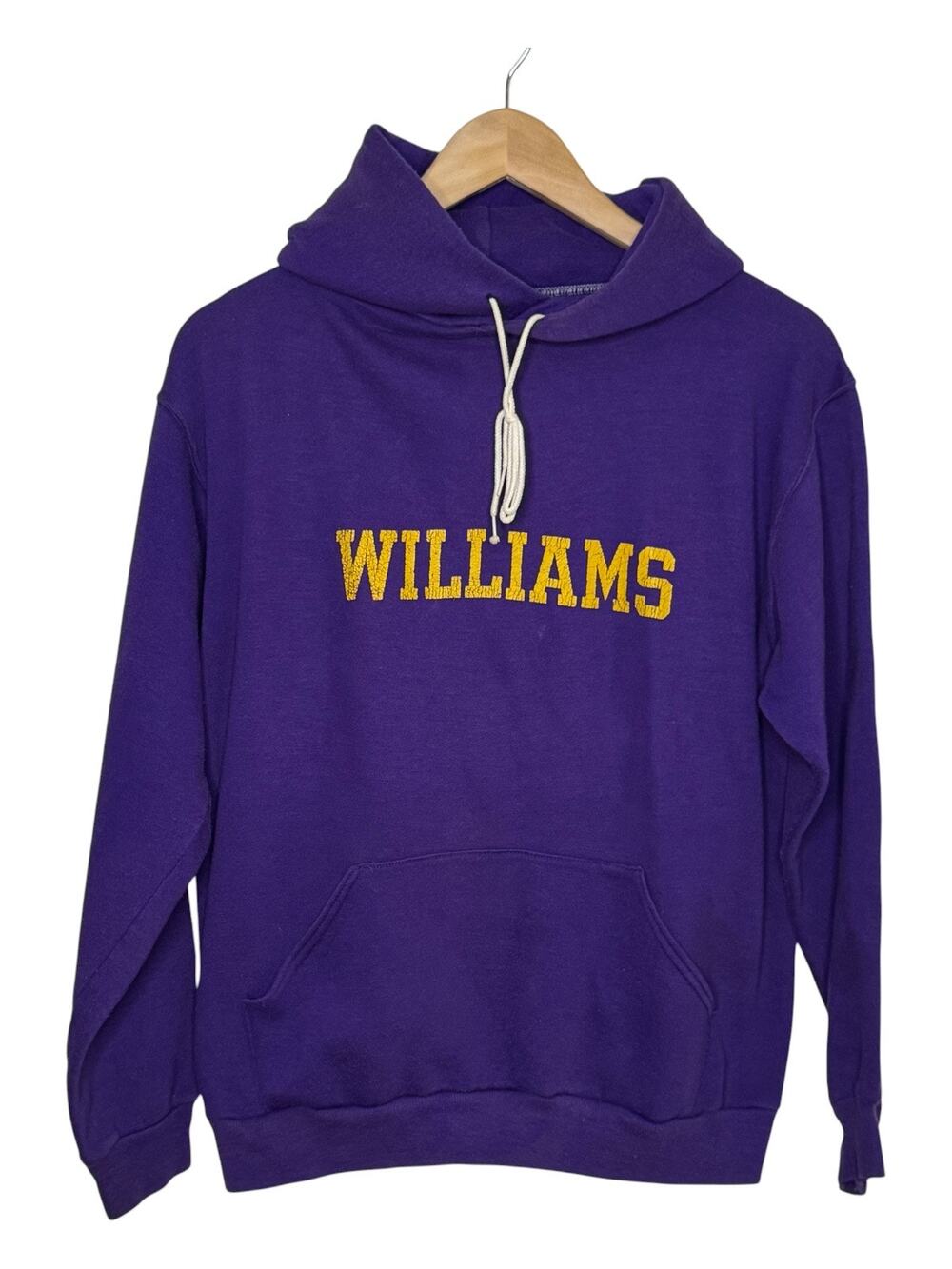 1980's Russell Athletic Williams College Purple Hoodie Hooded Sweatshirt Vtg